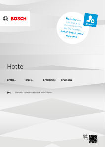 Mode d’emploi Bosch DFM064W54FB Hotte aspirante