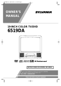 Manual Sylvania 6519DA Television