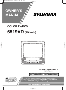 Handleiding Sylvania 6519VD Televisie