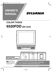 Manual Sylvania 6520FDD Television