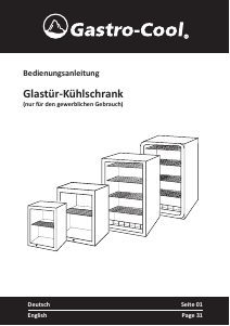 Manual Gastro-Cool GCKW25 Refrigerator