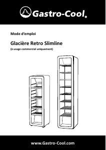 Mode d’emploi Gastro-Cool GCGD175 Réfrigérateur
