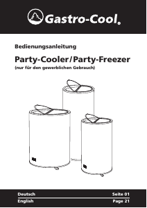 Manual Gastro-Cool GCPT75 Refrigerator