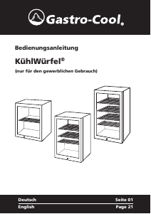 Manual Gastro-Cool GCKW50 Refrigerator