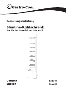 Manual Gastro-Cool GCDC130 Refrigerator