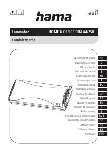 Manuale Hama 00050561 Plastificatrice