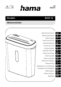 Manual Hama 00050541 Distrugator documente