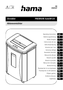 Manual Hama 00050547 Distrugator documente