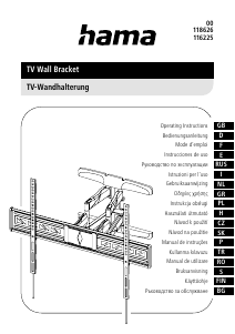 Käyttöohje Hama 00116225 Seinäteline