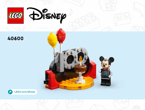 Manual Lego set 40600 Disney 100 years celebration