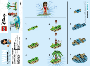 Manual Lego set 30646 Disney Moanas dolphin cove