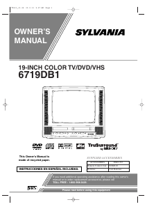 Manual Sylvania 6719DB1 Television