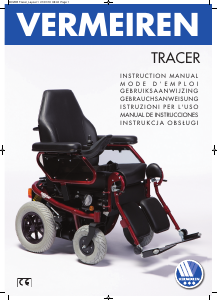 Manual de uso Vermeiren Tracer Silla de ruedas eléctrica