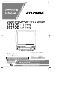 Manual Sylvania 6719DD Television