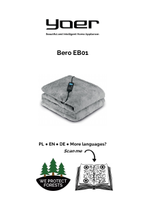 Bedienungsanleitung Yoer EB01G Bero Elektrische heizdecke