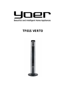 Priručnik Yoer TF01S Verto Ventilator
