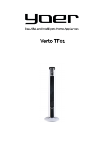 Priručnik Yoer TF01W Verto Ventilator