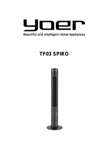 Priručnik Yoer TF03W Spiro Ventilator