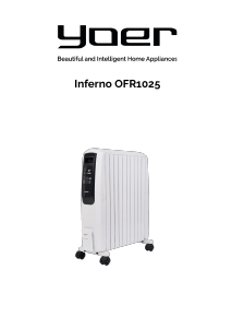 Bedienungsanleitung Yoer OFR1025BK Inferno Heizgerät