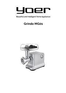 Manual Yoer MG01G Grindo Tocator carne