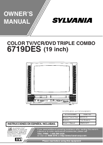 Manual Sylvania 6719DES Television