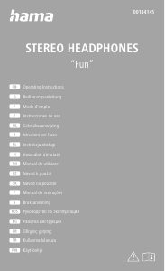 Manuál Hama 00184145 Fun Sluchátková sada
