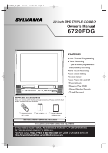 Manual Sylvania 6720FDG Television