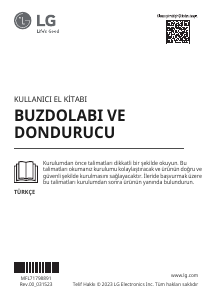 Kullanım kılavuzu LG GC-L257SLRL Donduruculu buzdolabı