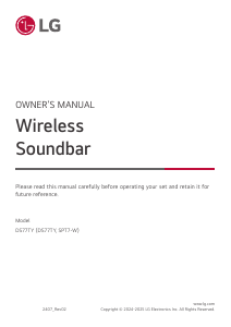 Manual LG DS77TY Home Theater System