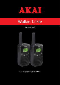 Mode d’emploi Akai APMP100 Talkie-walkie