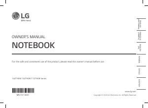 Bedienungsanleitung LG 14ZT90R-G Notebook