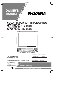 Manual Sylvania 6727DD Television