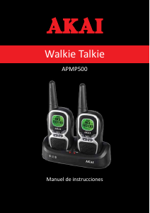 Manual de uso Akai APMP500 Walkie talkie
