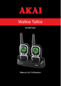 Mode d’emploi Akai APMP500 Talkie-walkie