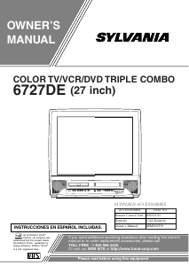 Manual Sylvania 6727DE Television