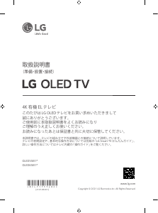 説明書 LG OLED55B1PJA OLEDテレビ