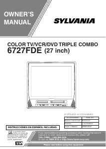 Manual Sylvania 6727FDE Television