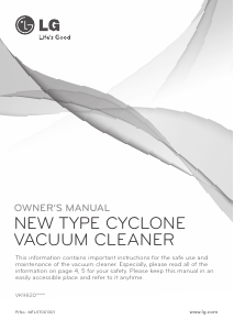 Manual LG VK9820UHAY Vacuum Cleaner