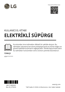 Kullanım kılavuzu LG A9X-MAX Elektrikli süpürge