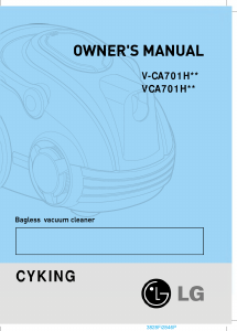 Manual LG VCA701HER Vacuum Cleaner