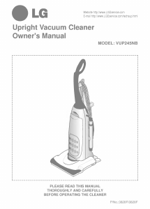 Manual LG VUP245NB Vacuum Cleaner