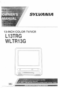 Handleiding Sylvania L13TRG Televisie