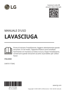 Manuale LG D4R7011TSWG Lavasciuga