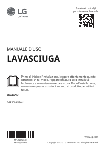 Manuale LG D4R3009NSWB Lavasciuga