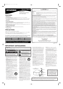 Manual Sylvania 6615LCT LCD Television