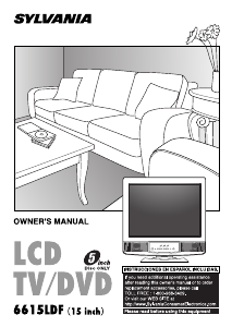 Manual Sylvania 6615LDF LCD Television
