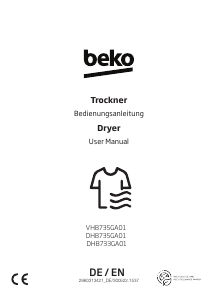 Manual BEKO DH8733GA01 Dryer