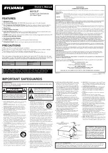 Manual de uso Sylvania 6615LF Televisor de LCD