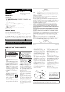 Manual Sylvania 6615LG LCD Television