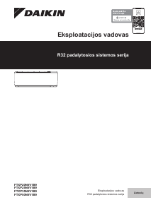 Vadovas Daikin FTXP50N5V1B9 Oro kondicionierius